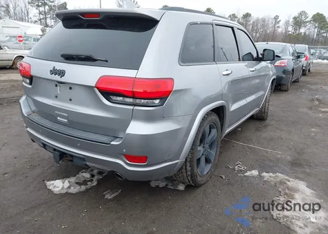 2014 Jeep Grand Cherokee Overland z USA, uszkodzony, nr VIN 1C4RJFCM5EC580597
